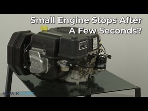 Briggs Stratton Small Engine Stops After A Few Seconds | Solutions & Repair Parts | Repair Clinic