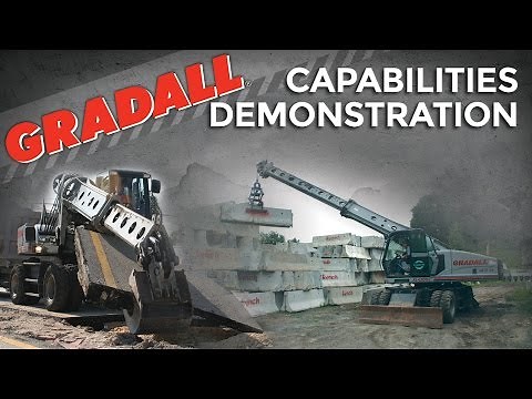 Gradall Hydraulic Excavators - Capabilities Demonstration