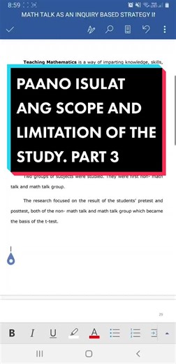 How to Write Scope and Limitation of the Study - Research Defense Tips