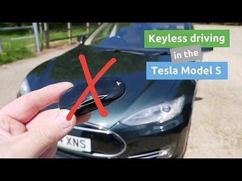 Demonstration of keyless driving in the Tesla Model S