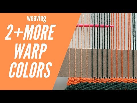 Warp Frame Loom with Multiple Colors