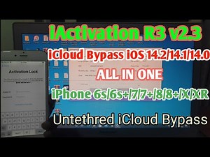 iActivation R3 v2.3 Free iCloud Bypass iOS 14.2/14.1/14.0 Work On iPhone 6s/6s+/7/7+/8/8+/X/XR 100%