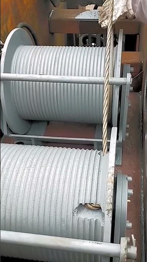 Wire rope installation and winding process for winch