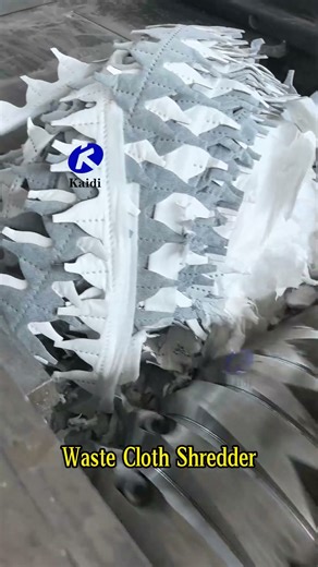 Amazing Fabric Recycling | Shredding Textile Waste into Small Pieces