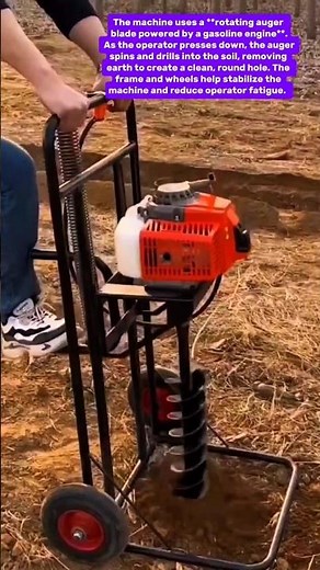 Efficient Hand-Powered Earth Auger Machine – Smart Farming Tool Innovation