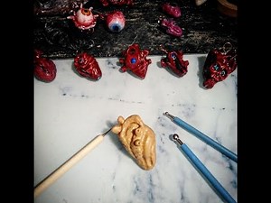 How to make a polymer clay heart- quick tutorial