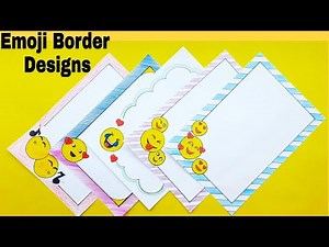 Emoji Border design/emoji Border/emoji Border for project/smiley Border Design/a4 size paper border