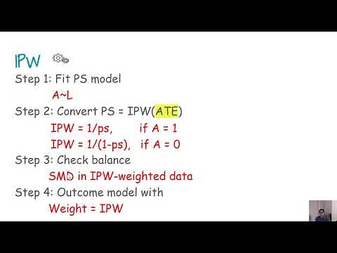 Propensity score weighting using inverse probability of weighting (IPW) for ATT and ATE