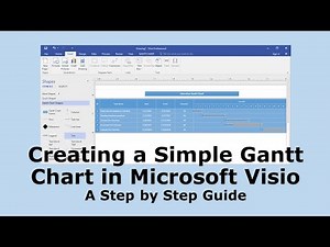 Creating a Simple Gantt Chart in Microsoft Visio: A Step by Step Guide
