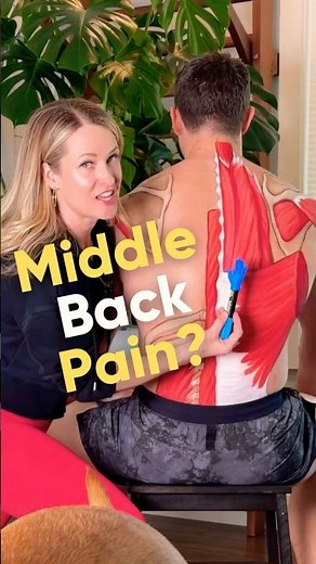 Middle Back Pain Relief Exercises #shorts #backpain #backpainrelief