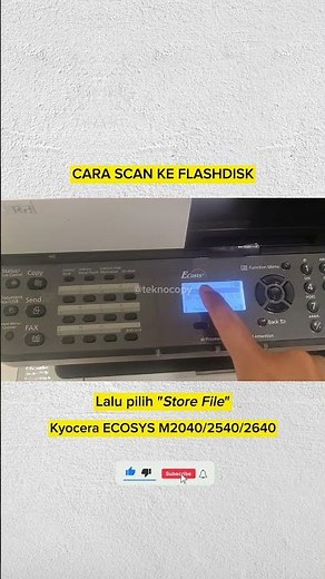 🔥 How to Scan to USB on Kyocera Printer | Cara Scan ke Flashdisk Kyocera #kyocera