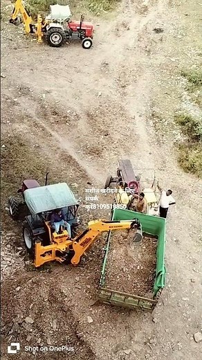 Tractor mini backhoe