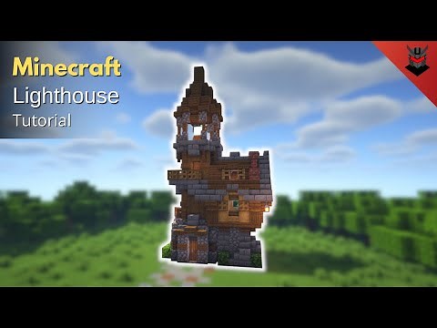 Minecraft: How to Build a Medieval Lighthouse | Lighthouse (Tutorial)