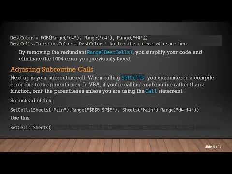 Mastering RGB Color Formatting in Excel with VBA