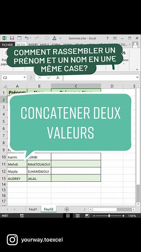 Apprend Excel facilement 😎 je t’aide a améliorer ton niveau excel et apprendre de nouvelle astuces pour gagner du temps. #excel #exceltips #astucestiktok2022 #sedevelopperpersonnellement #microsoftexcel #tableaudebord #tableurexcel #formationenligne #formationexcel #astuce_excel_debutant #etudiantcommerce #gagnertemps