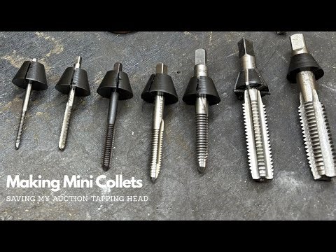Don't buy, make! Making collets for your tapping head. More sizes, easy, and cheaper than new.