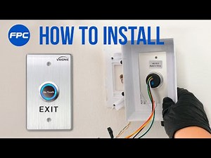 VIS-7013 Exit Button - Step by step installation process