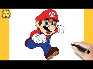 How to draw Mario step by step | Easy drawing tutorial for beginners