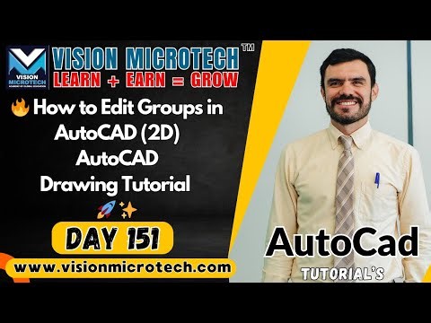 🔥 How to Edit Groups in AutoCAD (2D) | AutoCAD Drawing Tutorial 🚀 ✨