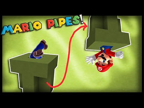 Minecraft: How to make working Super Mario pipes
