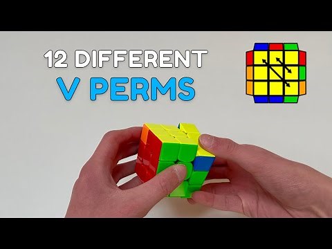 12 Different V Perm Algorithms in 45 SECONDS! (3x3 Rubik's Cube PLL)