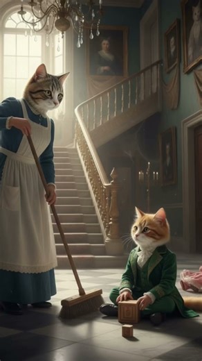 I Asked AI to Make My Cat a Duchess I Did NOT Expect THIS #cat #kitten #meow #kitty #cat #shorts