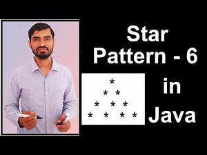 Star Pattern - 6 Program (Logic) in Java by Deepak