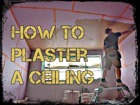 How To Plaster A Ceiling with Plastering For Beginners