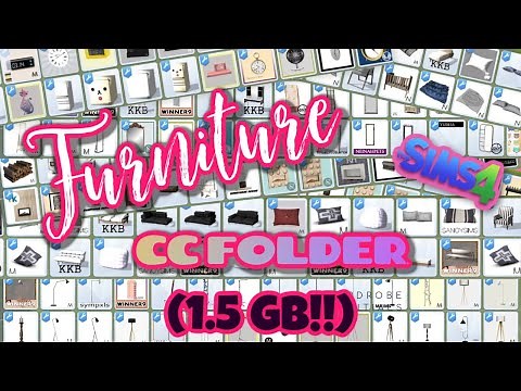 FURNITURE CC FOLDER 2000+ ITEMS {1.5 GB} | SIMS 4