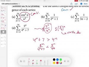 How to use the Direct Comparison Test for series | Calculus 2 Simplified
