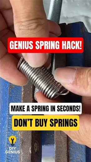 Genius Trick to Make a Perfect Spring at Home! #diy #lifehacks #shorts