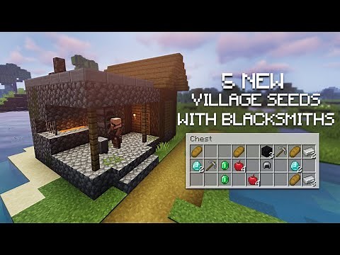TOP 5 NEW VILLAGE SEED WITH BLACKSMITH MINECRAFT 1.18.2 JAVA & BEDROCK