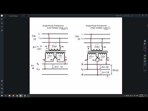 Single Phase Transformer Diagrams