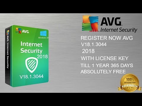 Register AVG Internet Security 2018 V18.1.3044 With License Key 100% working