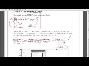 Solving system of ODEs using MATLAB
