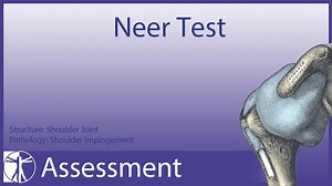 16 reactions | Shoulder Assessment Series Part 10: Neer Test The Neer Test is the second standard test in the assessment of Shoulder Impingement syndrome. The biomechanical logic behind it is that with internal rotation and flexion, you are creating less room in the subacromial space and the tuberculum majus will eventually hit the the roof of the acromion during flexion without an external rotation component. | Physiotutors | Facebook