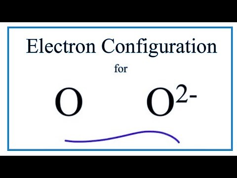 O 2- Electron Configuration (Oxide Ion)