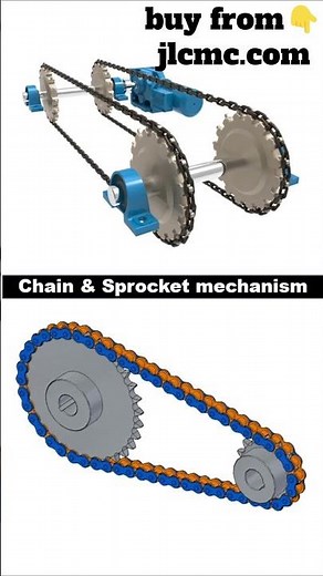 Chain and Sprocket Mechanism📌#chainsprocket#automotive#gearmechanism#powertransmission@Er_Simmu1014