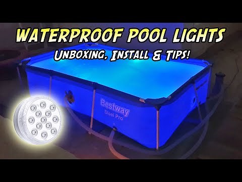 How To Light Up Your Bestway Pool or Intex Pool With Waterproof Pool Lights
