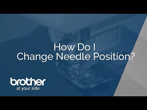 How To Change The Needle Position on a Brother Sewing Machine