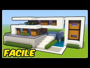 TUTO GRANDE MAISON MODERNE FACILE A FAIRE | MINECRAFT