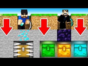 DIG For Our RARE LOOT (Minecraft)