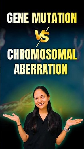 Difference Between Gene Mutation and Chromosomal Aberration #bhushanscience #genetics #shorts #viral