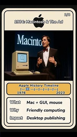 EP2 1984 Macintosh Launch | Apple GUI history timeline