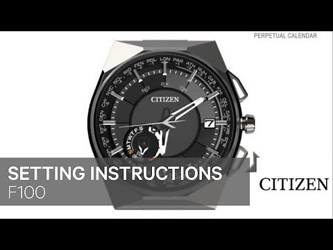 Citizen Watch Setting Instructions — F100