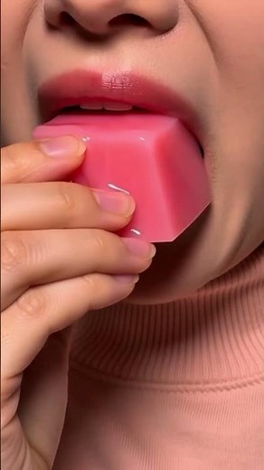 ASMR Doce rosa som satisfatório #asmr #satisfying #shorts #asmrfood
