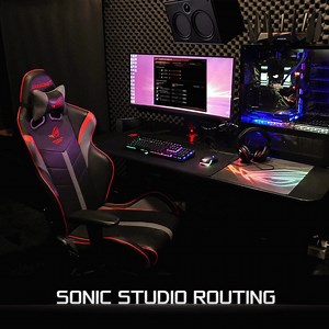 How many audio devices are connected to your set up? 1? 2? 5? Sonic Studio’s advanced mode allows you to tune and play different #audio devices separately, check our Sonic Studio page to learn more. #ROGAudio 👉 https://www.asus.com/Microsite/mb/ROG-supremefx-gaming-audio/#sonic_studio | ASUS Republic of Gamers