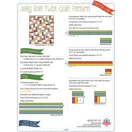 Jelly Roll Twist Shortcut Quilt Pattern | Free PDF Fat Quarter Shop Exclusive