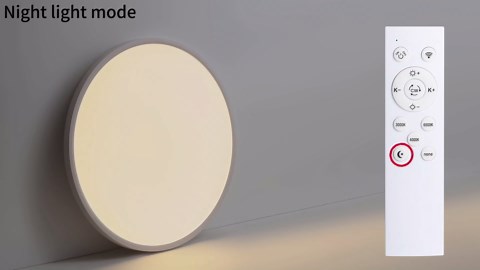 MOONSEA 56W Dimmable LED Flush Mount Ceiling Light, 24 Inch Large Modern Round Ceiling Light with Remote Control, 3000K-6500K Selectable, Super Slim Flat Panel Lights for Kitchen Dining Room