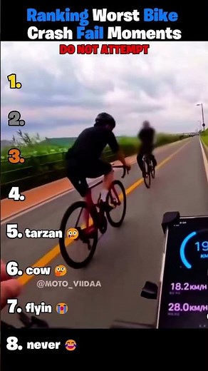 Ranking Worst Bike Crash Fail Moments